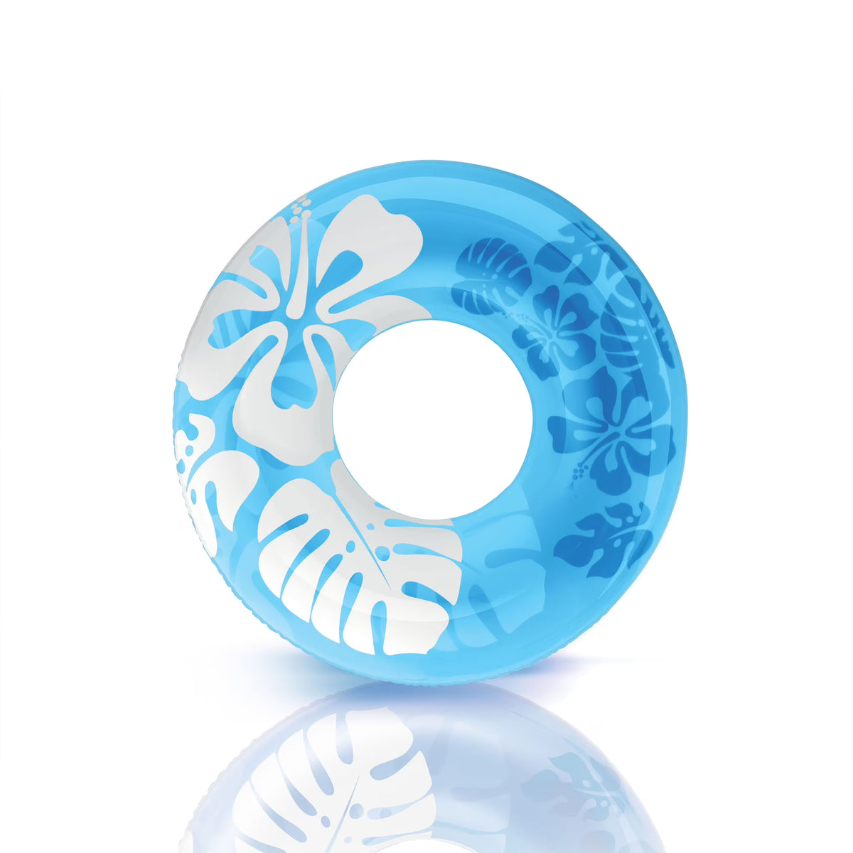 24 Pack Transparent Inflatable Round Swimming Pool Ring Float K538727