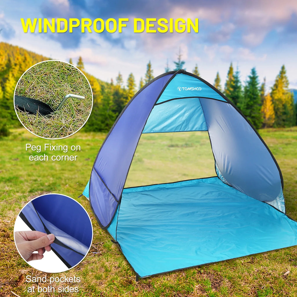 Lightweight Pop Beach Tent with Carry Bag X478