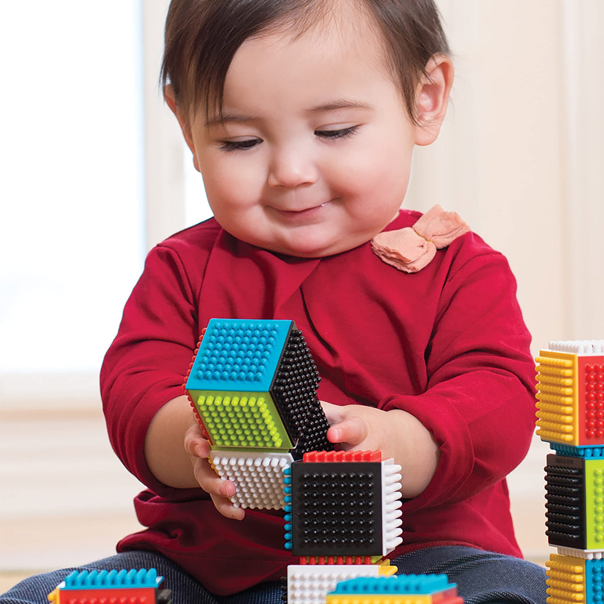 24-Piece Multicolor Sensory Blocks V1097