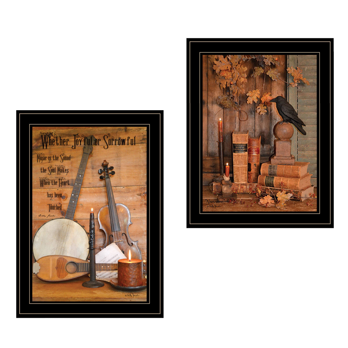 Black Frame 2-Piece Vignette T588554