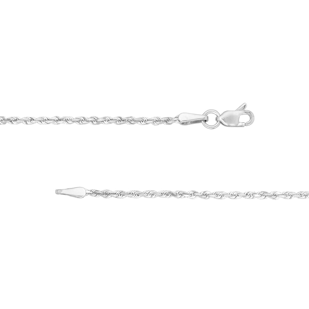 18" 1.80mm Rope Chain Necklace with Lobster Lock I402770