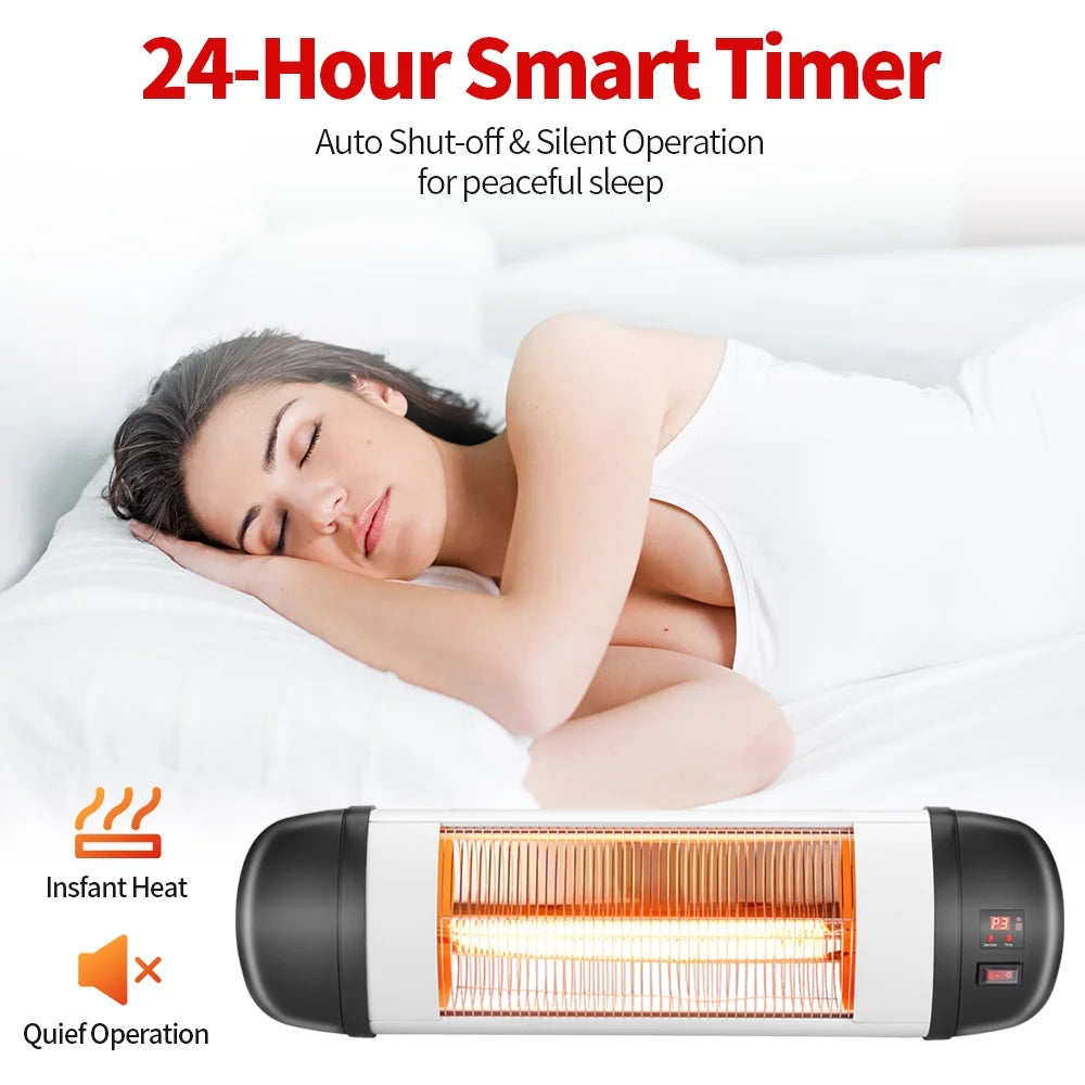 Wall Mounted Electric Infrared Heater with Remote Control I638