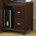 2-Drawers Brown CPU Stand W958