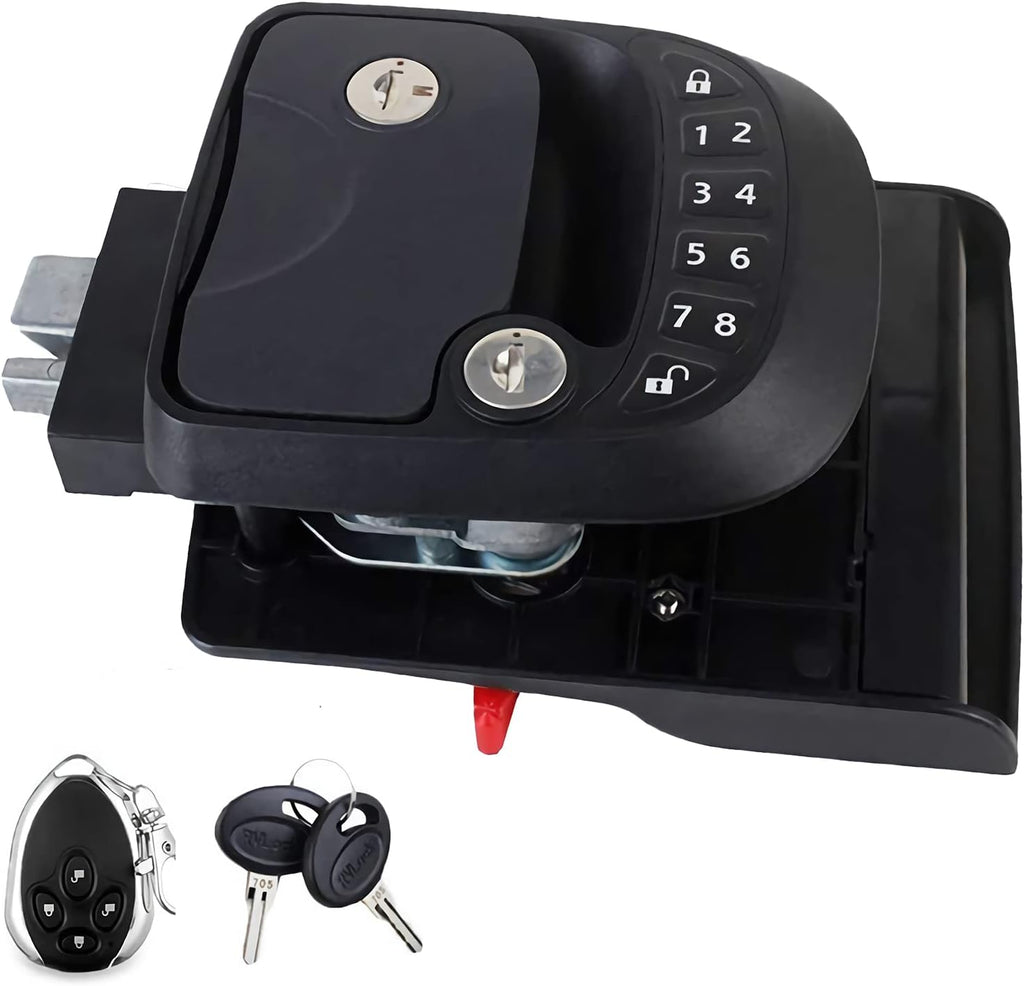 RV Lock Keyless Entry Keypad Door Handle with 1 Wireless Remote Key Zinc Alloy R64962