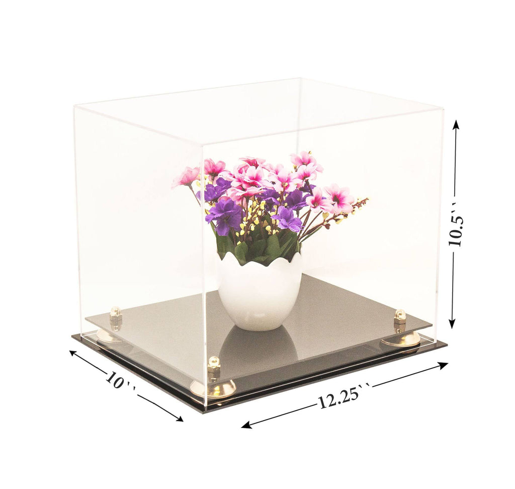 Clear Acrylic Display Case with Black Risers O666