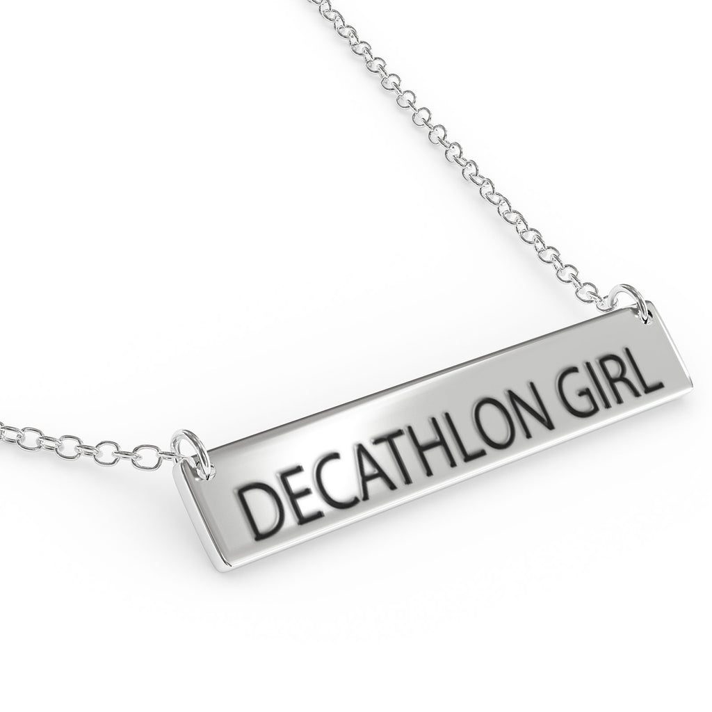 Sterling Silver Bar Pendant Necklace T6115