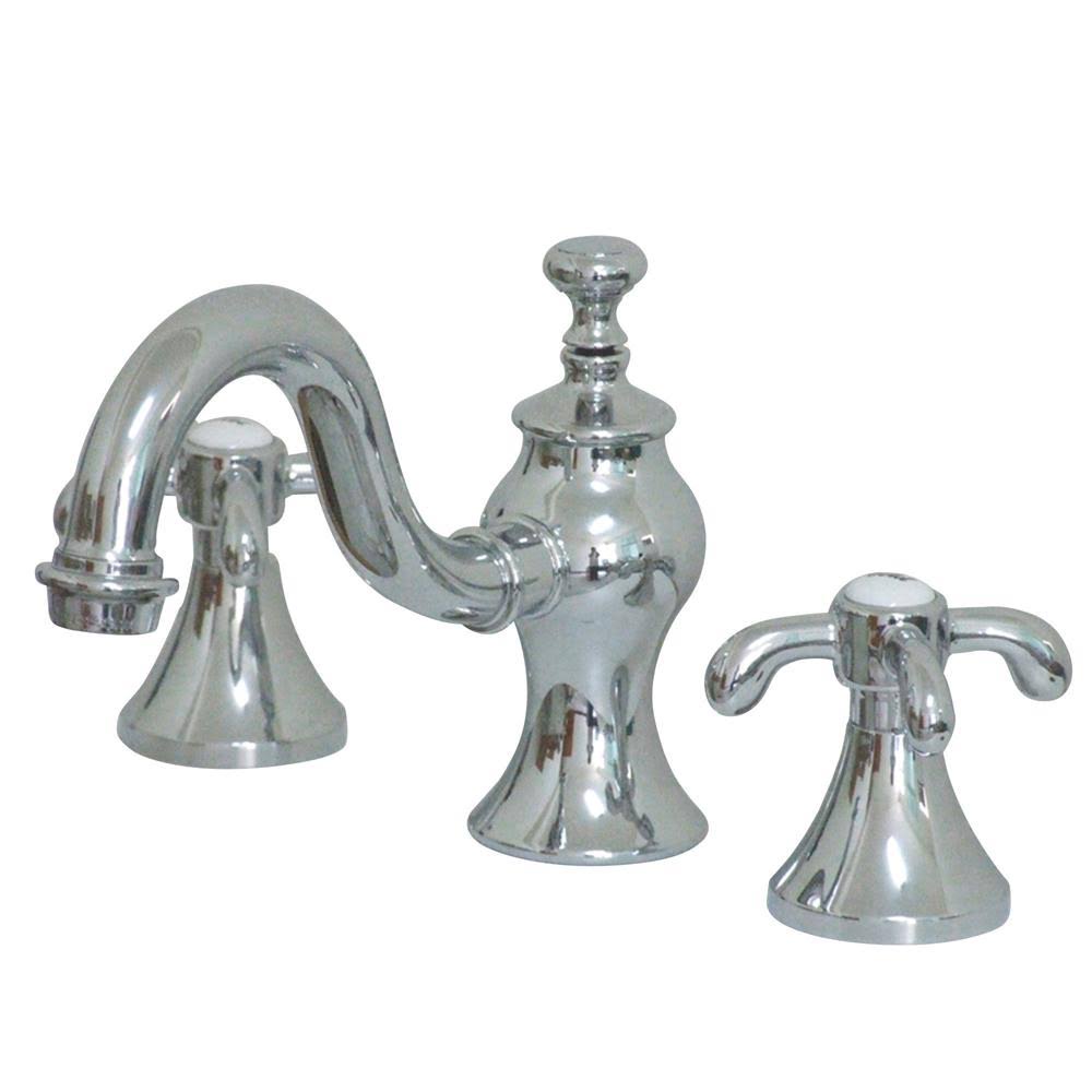 Chrome 8 in. Widespread 2-Handle High-Arc Bathroom Faucet R3698