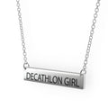 Sterling Silver Bar Pendant Necklace T6115