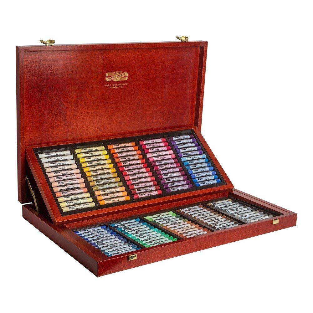 Soft Pastels Set of 120 Wooden Case Y7659