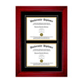 Double Diploma Frame with Double Matting Cherry 2x22 Frame E88426