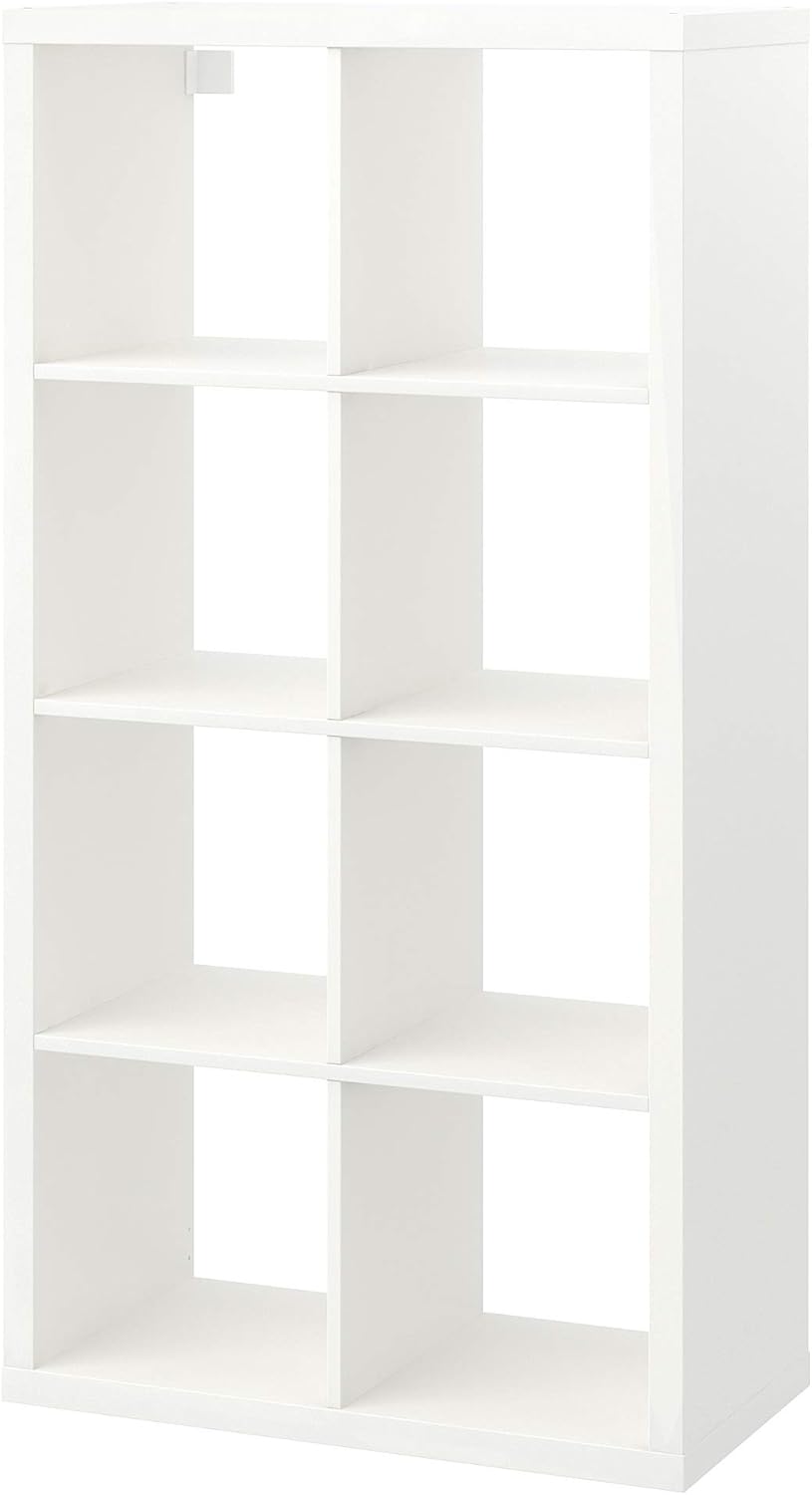 White 8 Shelf Shelving Unit (77x39x147 cm) Q34782