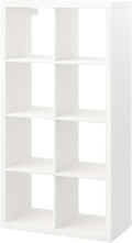 White 8 Shelf Shelving Unit (77x39x147 cm) Q34782