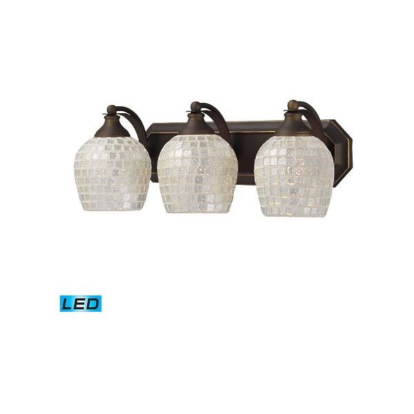 3 Light LED Bath Lighting Aged Bronze 20 Inches 40.5 Watts G9731