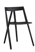Black Polypropylene Stackable Dining Chair C25487