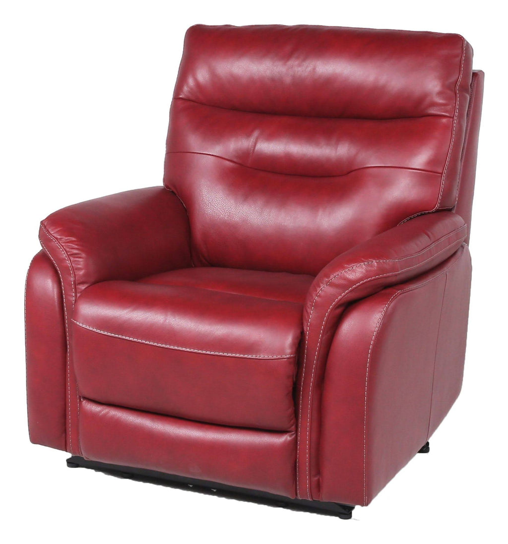 Dark Red Power Recliner Chair Y442956