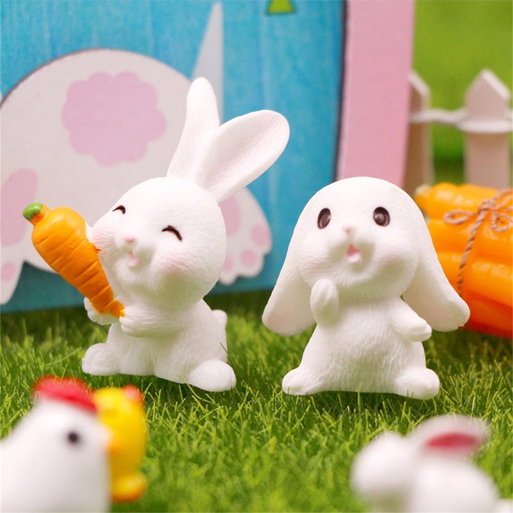 Dollhouse Miniature Easter Rabbit Garden Chick Door I766