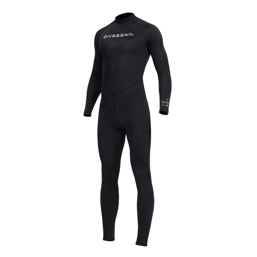 Men One Piece Swimsuit Long Sleeve Surf Suit D890