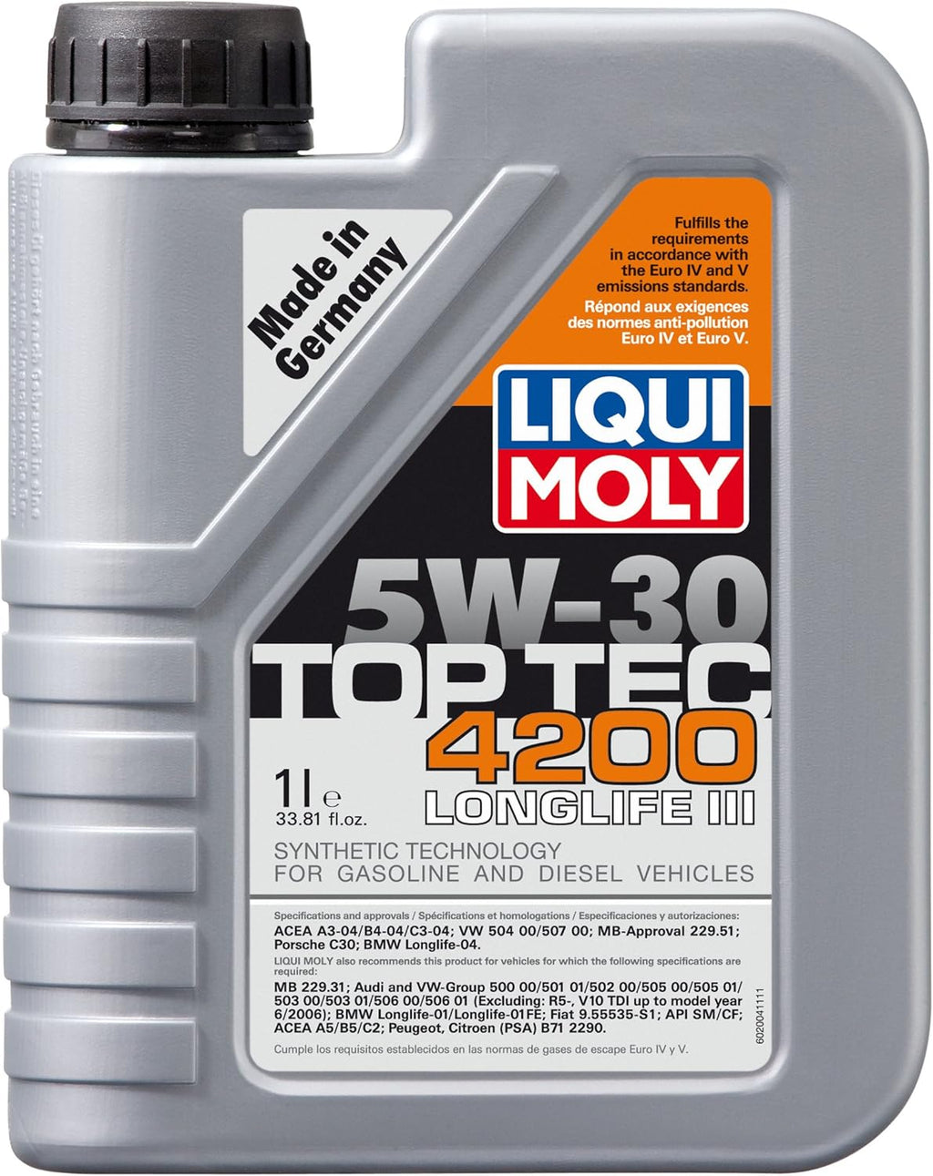 5W-30 Motor Oil 5 Liter Pack of 2 S6118