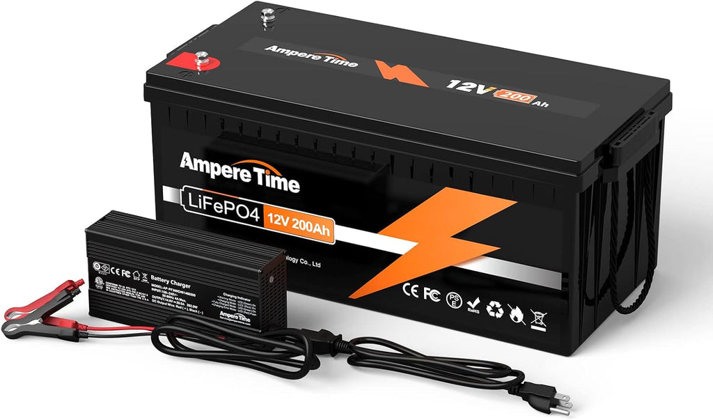 12V 50Ah LiFePO4 Battery with 14.6V 10A Charger G238182