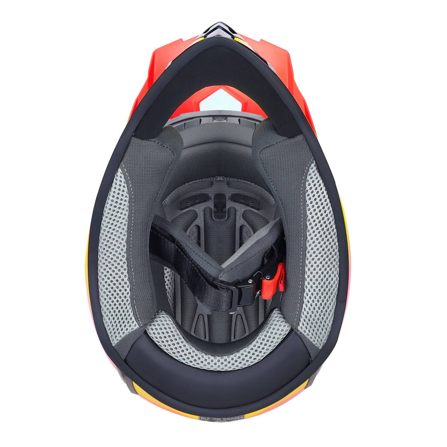 X-Large Kids ATV Dirt Bike Motocross Helmet Combo N997