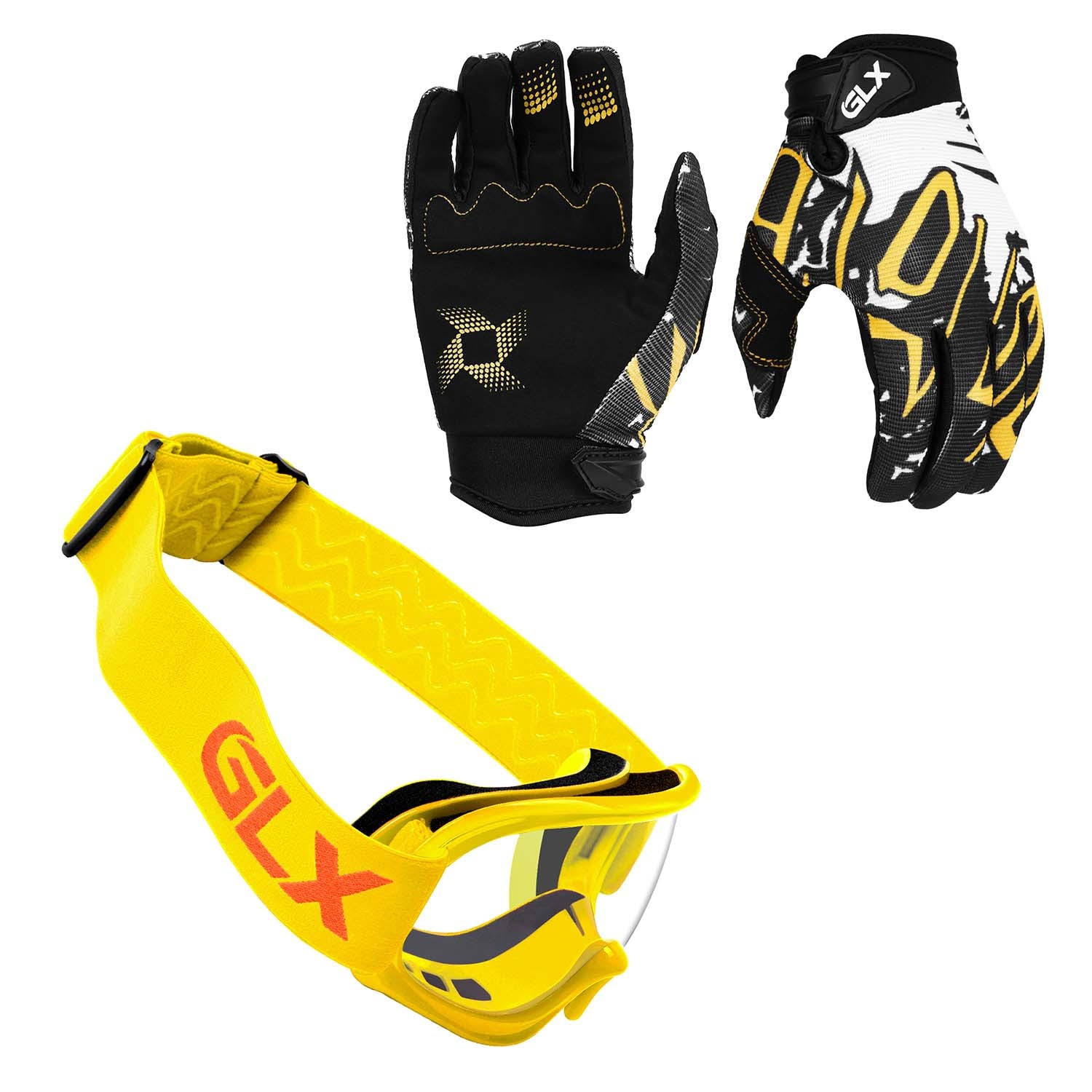 X-Large Kids ATV Dirt Bike Motocross Helmet Combo N997