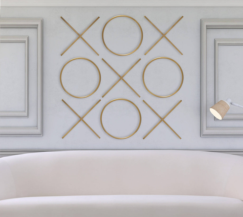 Gold Stainless Steel Wall Decor K294