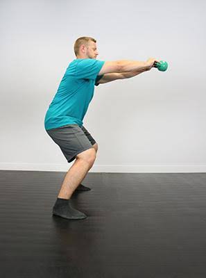 Gold Vinyl Coated Kettlebell 30 lbs I342919