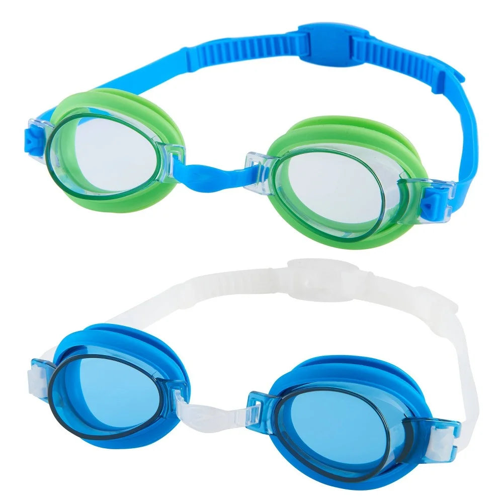 Kids' Splasher Goggles 2pk - Blue/Green S947