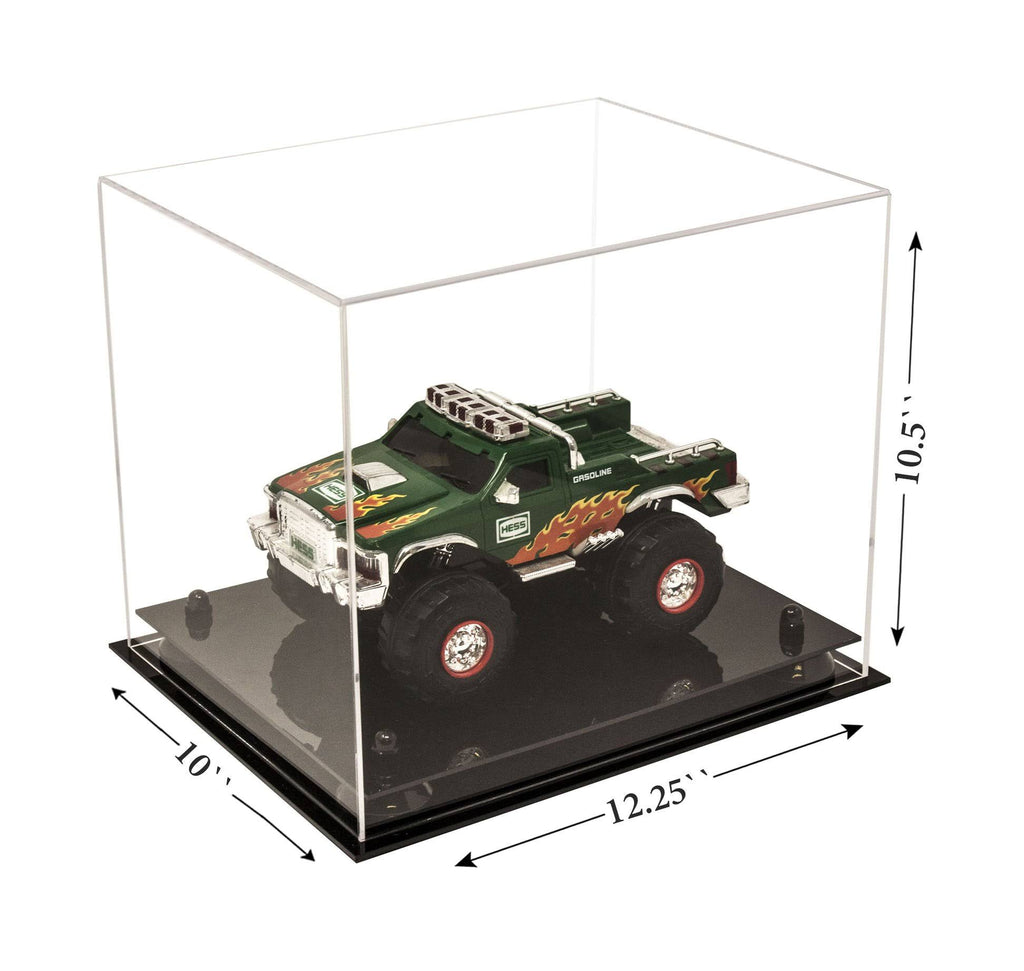 Clear Acrylic Display Case with Black Risers O666