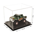 Clear Acrylic Display Case with Black Risers O666