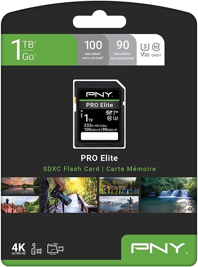 1TB PRO Elite SDXC Flash Memory Card P643340