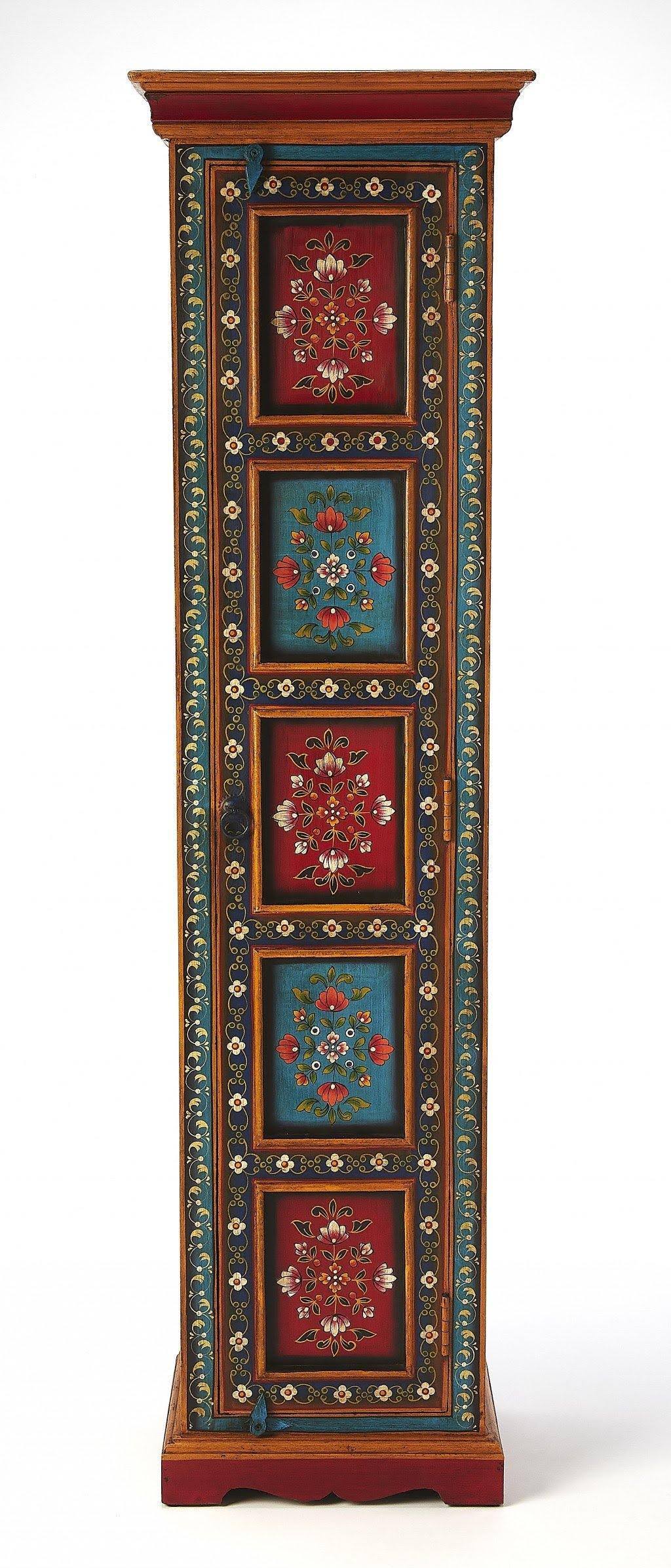 Tall Hand Painted Cabinet M779