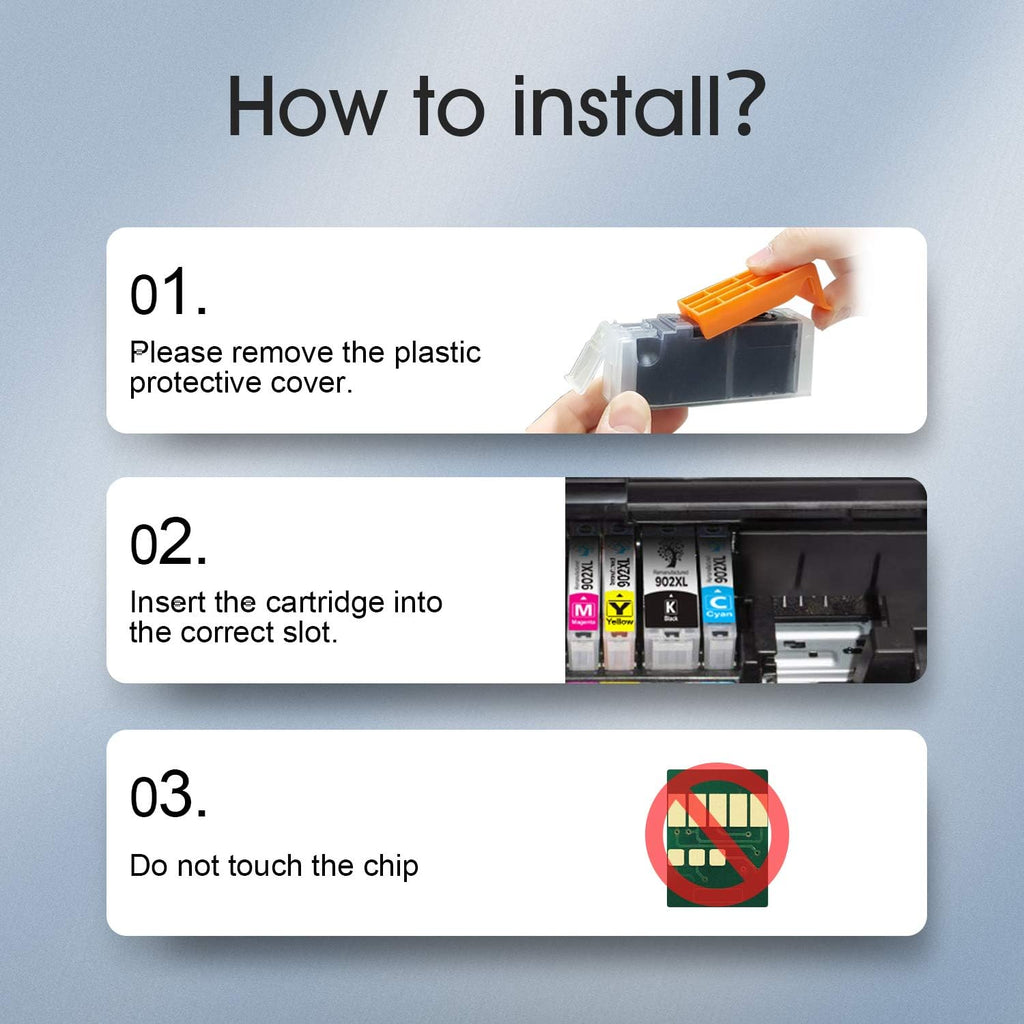 Compatible Ink Cartridge for HP OfficeJet Pro Printer (8 Pack) F878747
