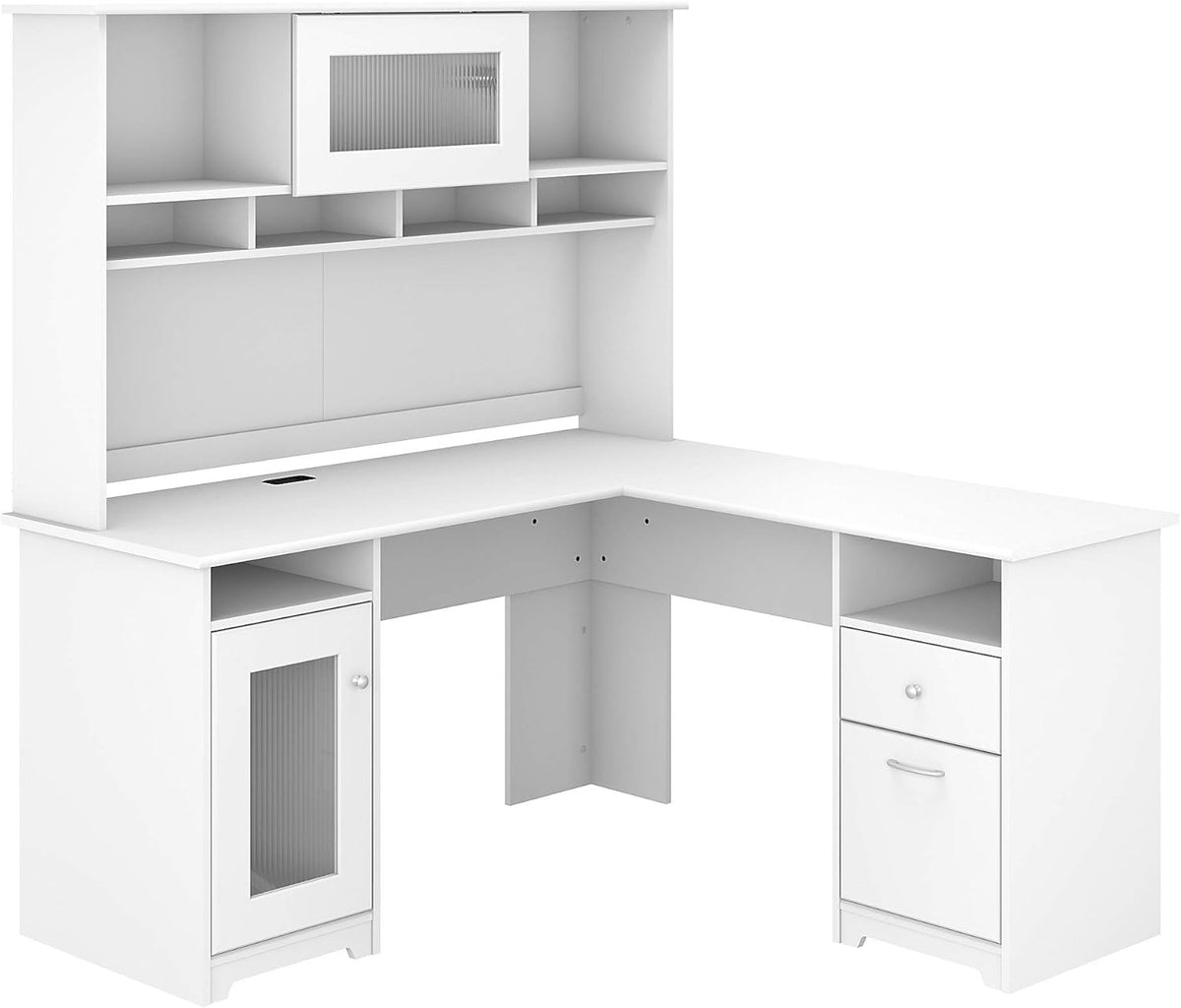 L Shaped Desk with Hutch W593939