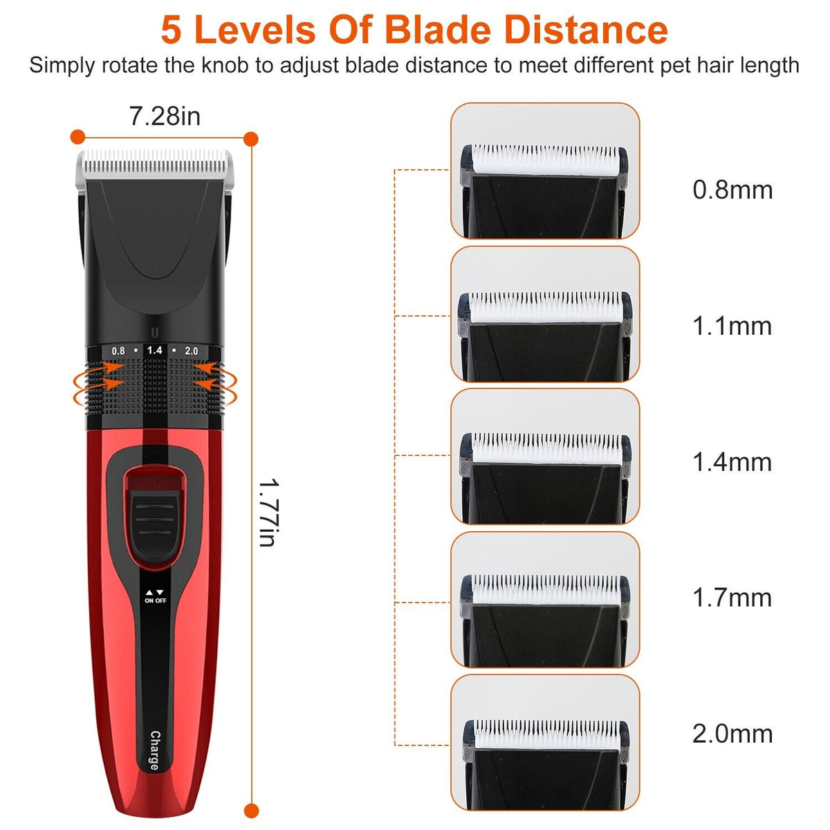 Pet Grooming Kit Dog Cat Trimmer Hair Clippers Shaver K711