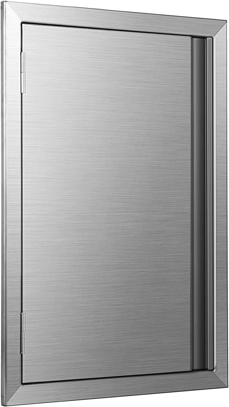 17 x 24 Inch Brushed Stainless Steel Outdoor Kitchen BBQ Access Door Y90051
