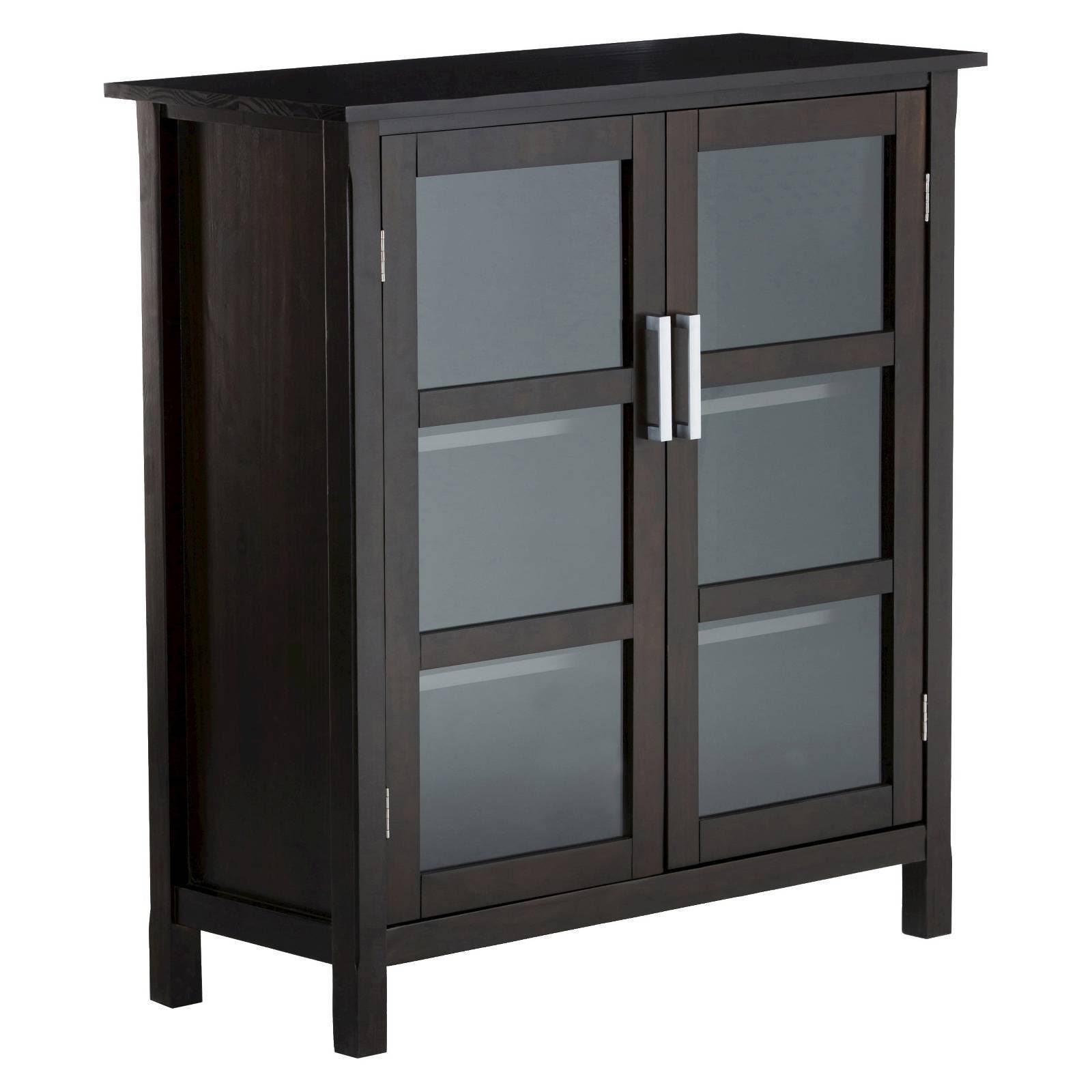 Dark Walnut Brown Storage Cabinet G6494