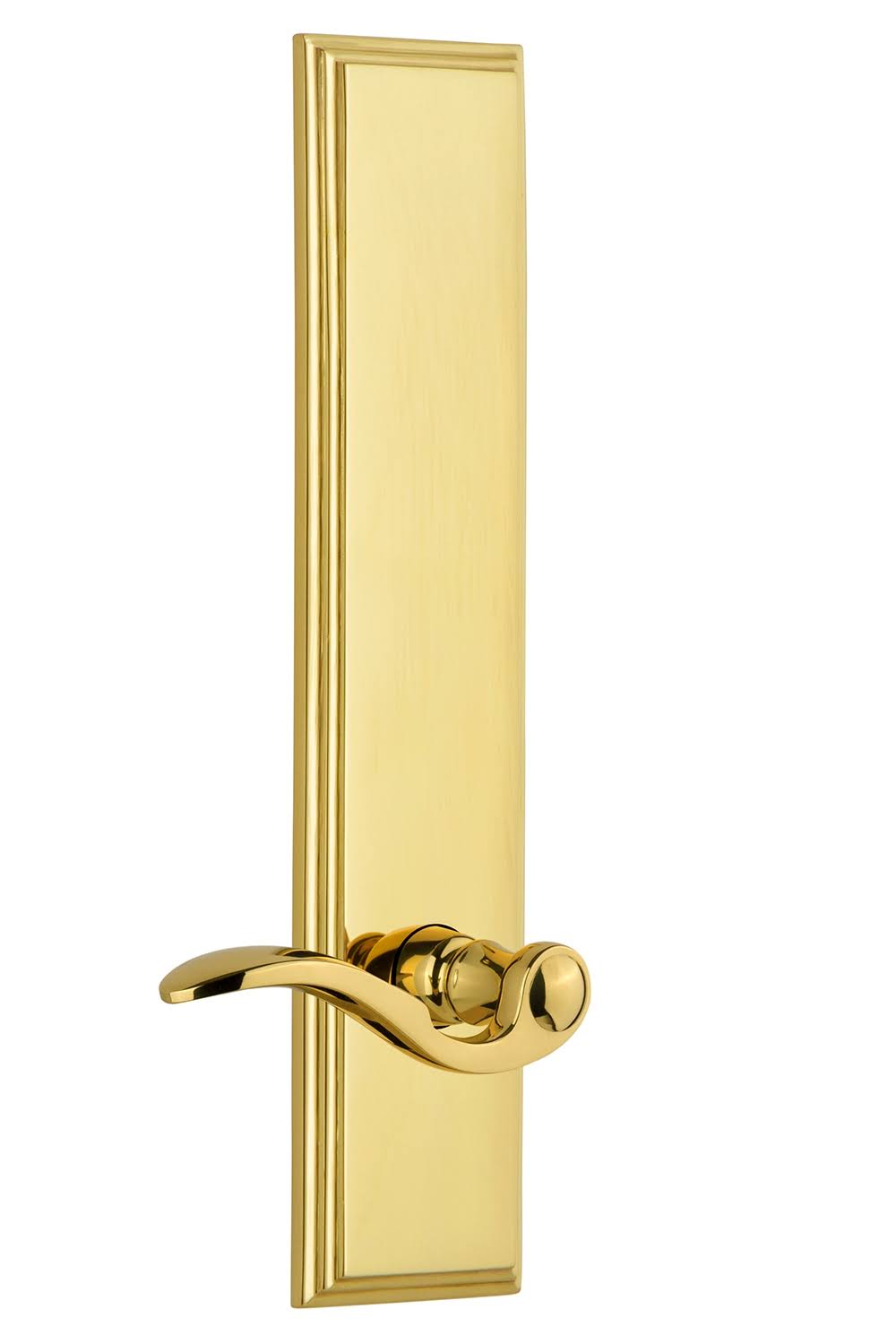 Polished Brass Tall Plate Lever J66000