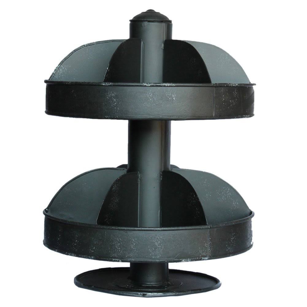Black 2 Tier Lazy Susan Organizer Z694327