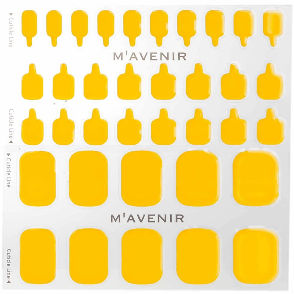 Yellow Lemon Drop Nail Sticker 32pcs B6656