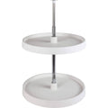 28x22 Diameter Round Plastic Lazy Susan Set with Twist E487