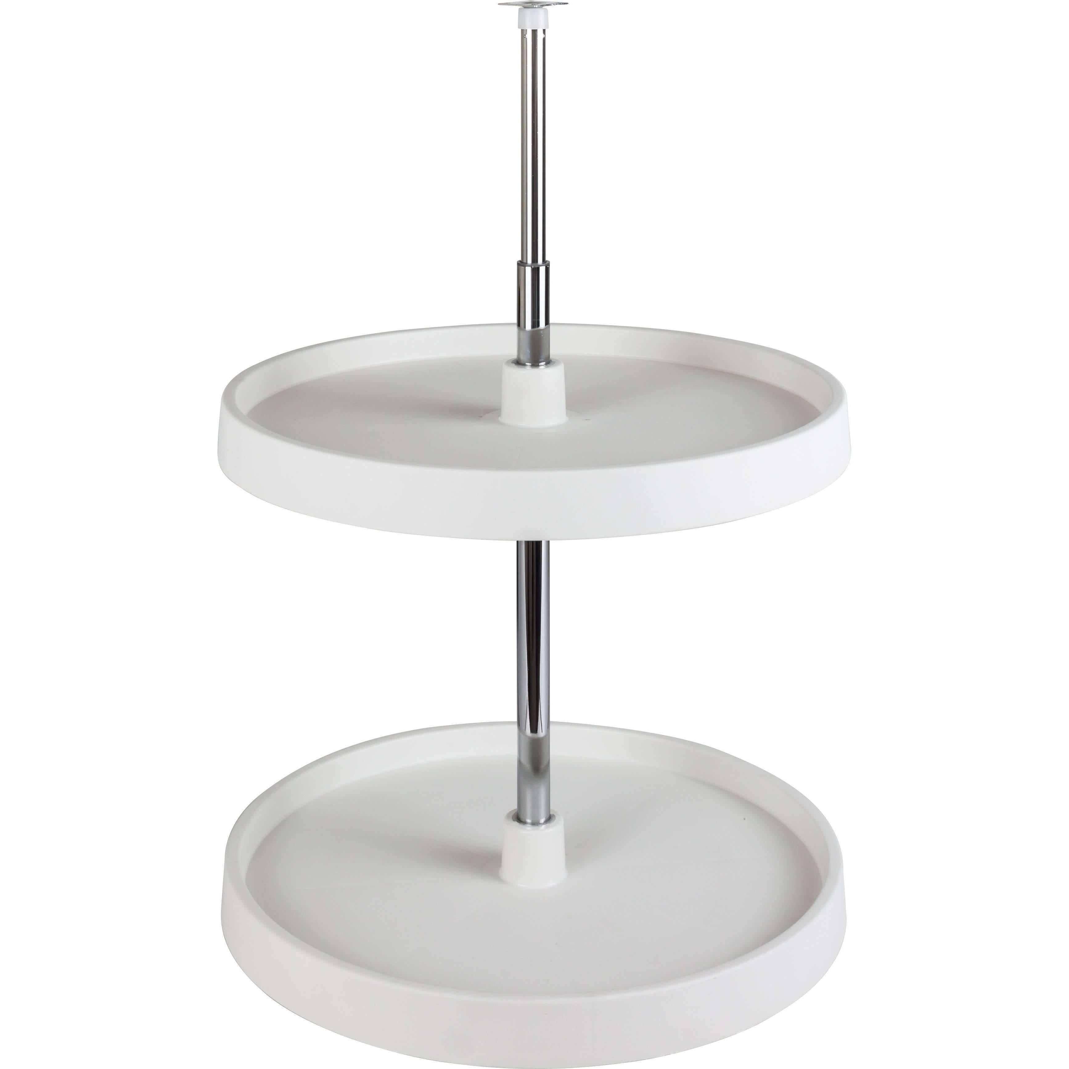 28x22 Diameter Round Plastic Lazy Susan Set with Twist E487
