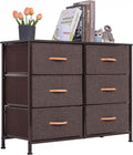 8 Drawer Vertical Dresser with Steel Frame and Fabric Bins C134