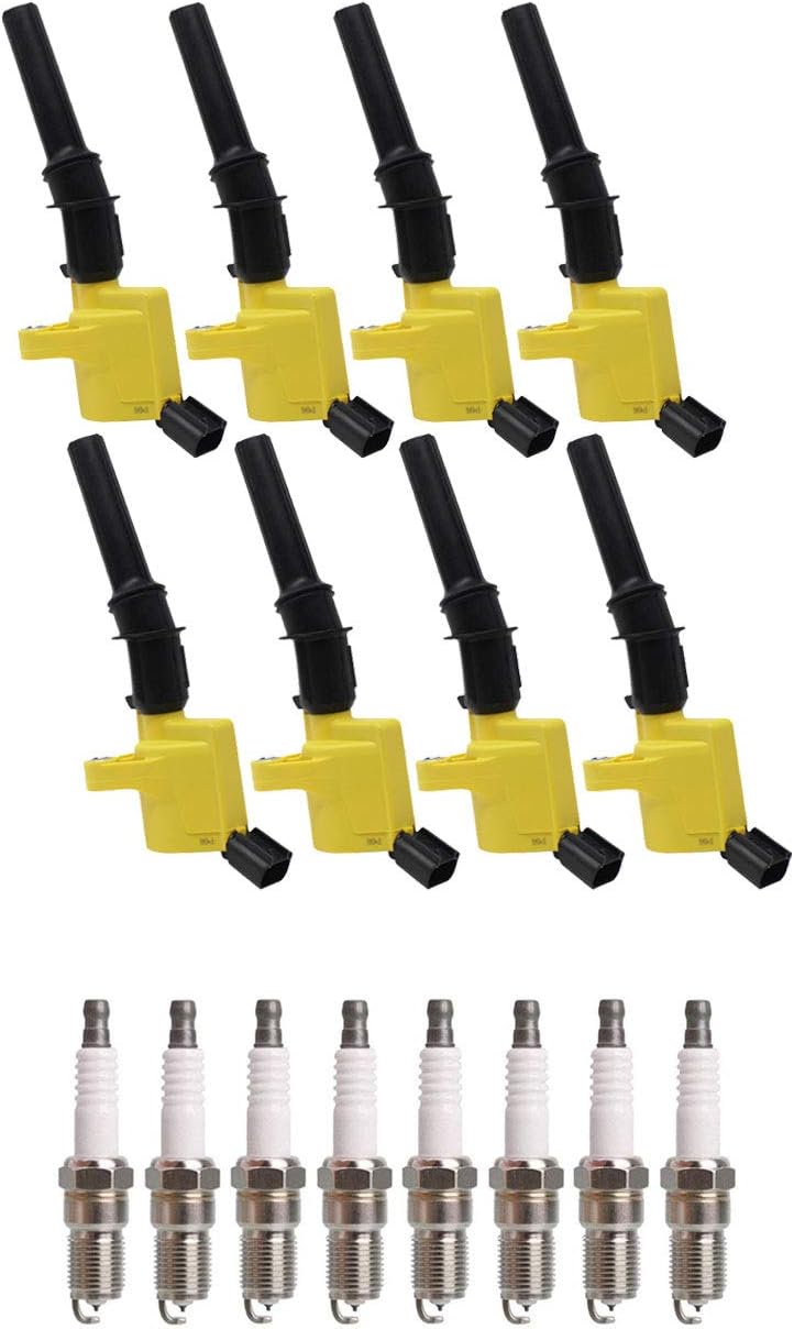 Heavy Duty Ignition Coil Pack and Platinum Spark Plug Set of 8 W250316