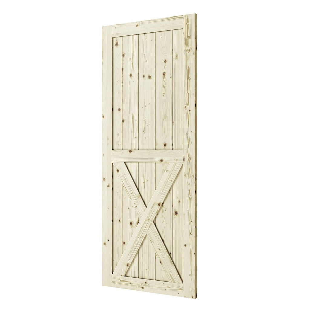 Unfinished Pine Barn Door Slab 37 in. K92638