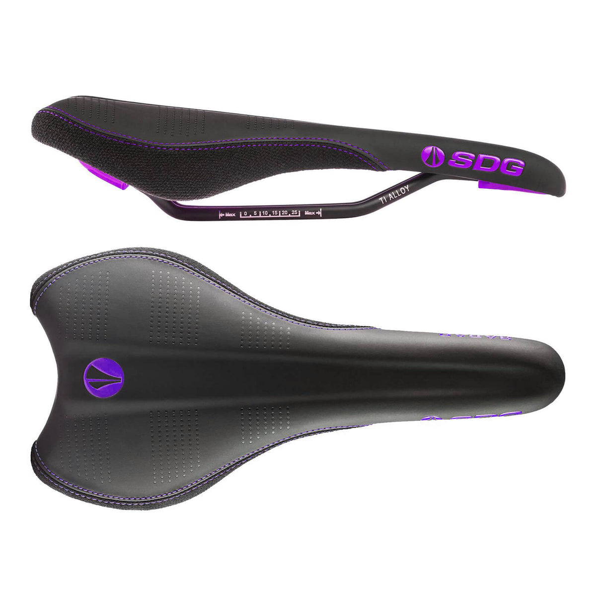 Black/Purple Ti-Alloy Saddle G2676