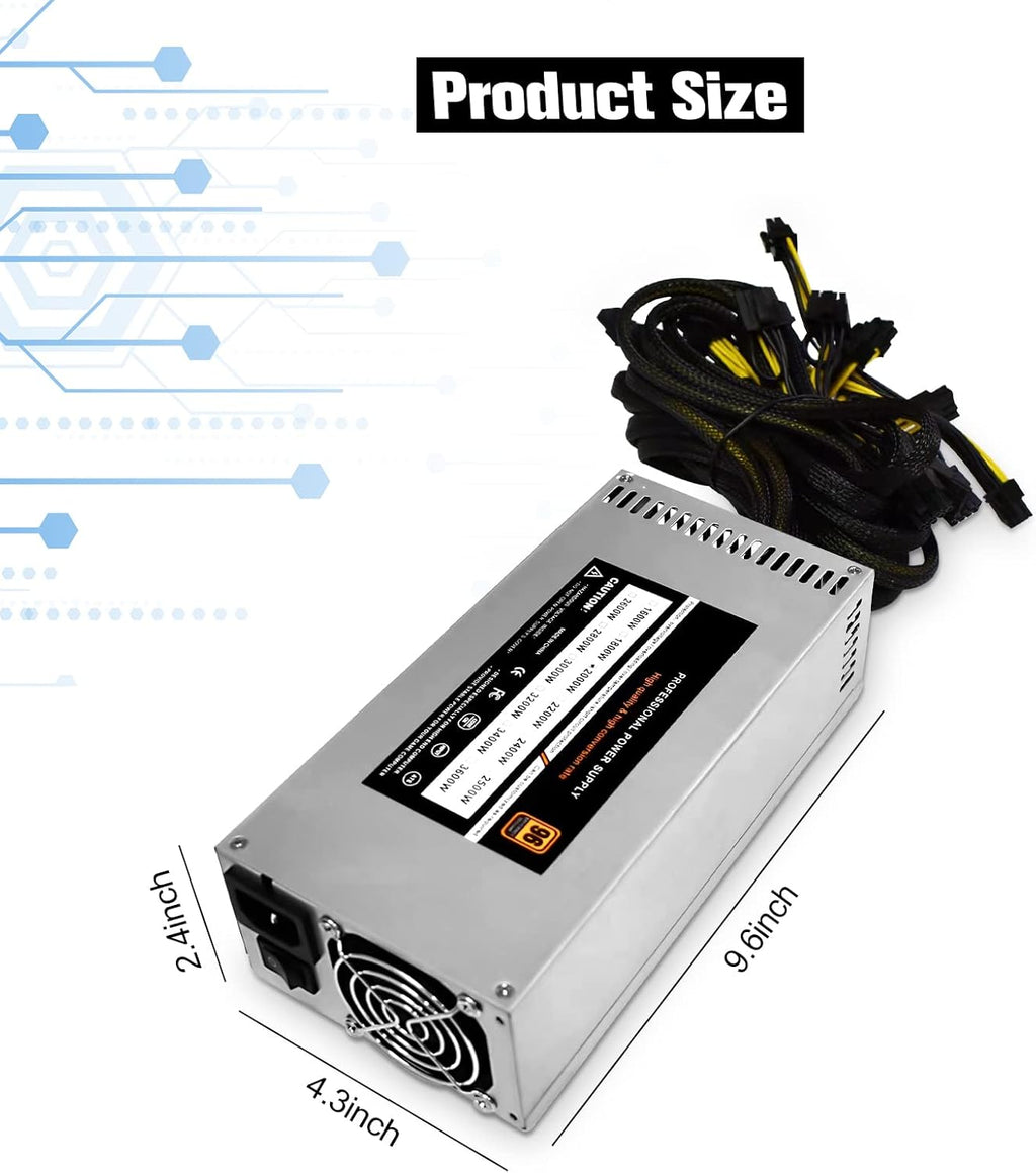 2000-2500W 2U Single Channel Mining PSU H466983