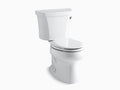 White Two-Piece Elongated Toilet with Right-Hand Trip Lever I6889