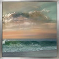 Blue Acrylic Painting Print on Canvas M7609