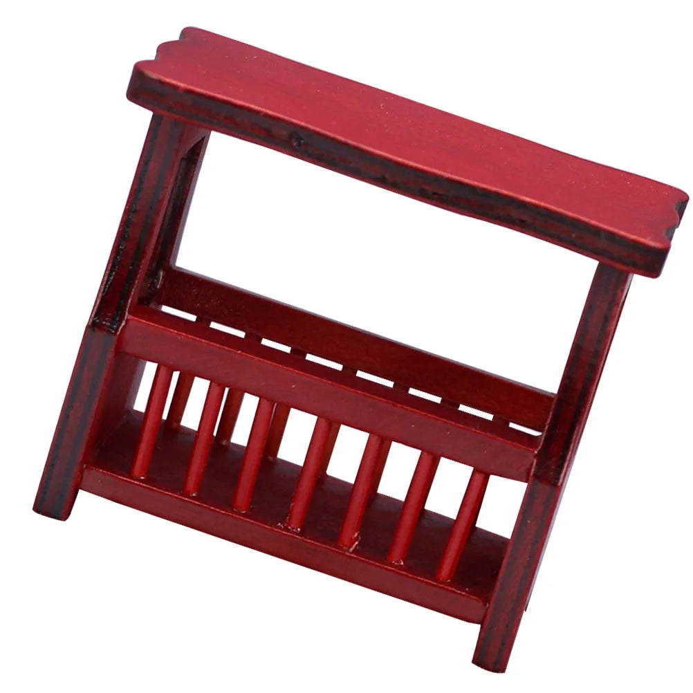 Red Wooden Dollhouse Coffee Table W970
